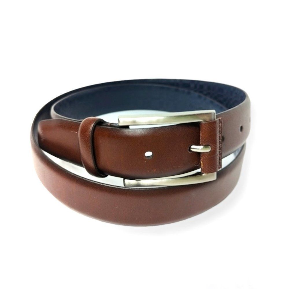 Boconi Smooth Brown Leather Belt 40